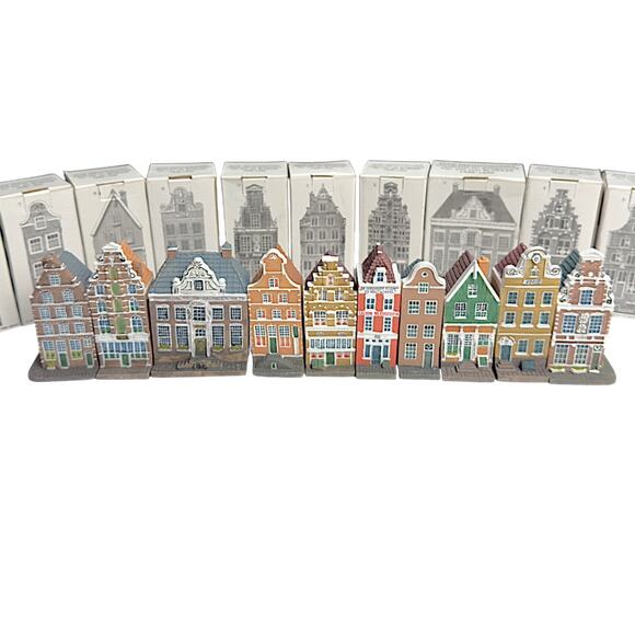 Blokker 100-Year Anniversary Dutch Canal Houses Set of 10 w/ Boxes 🇳🇱 - Picture 3 of 16